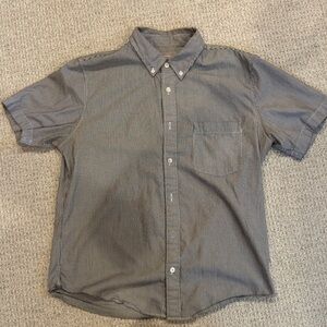 Everlane Men's Striped Gray Button Down Shirt